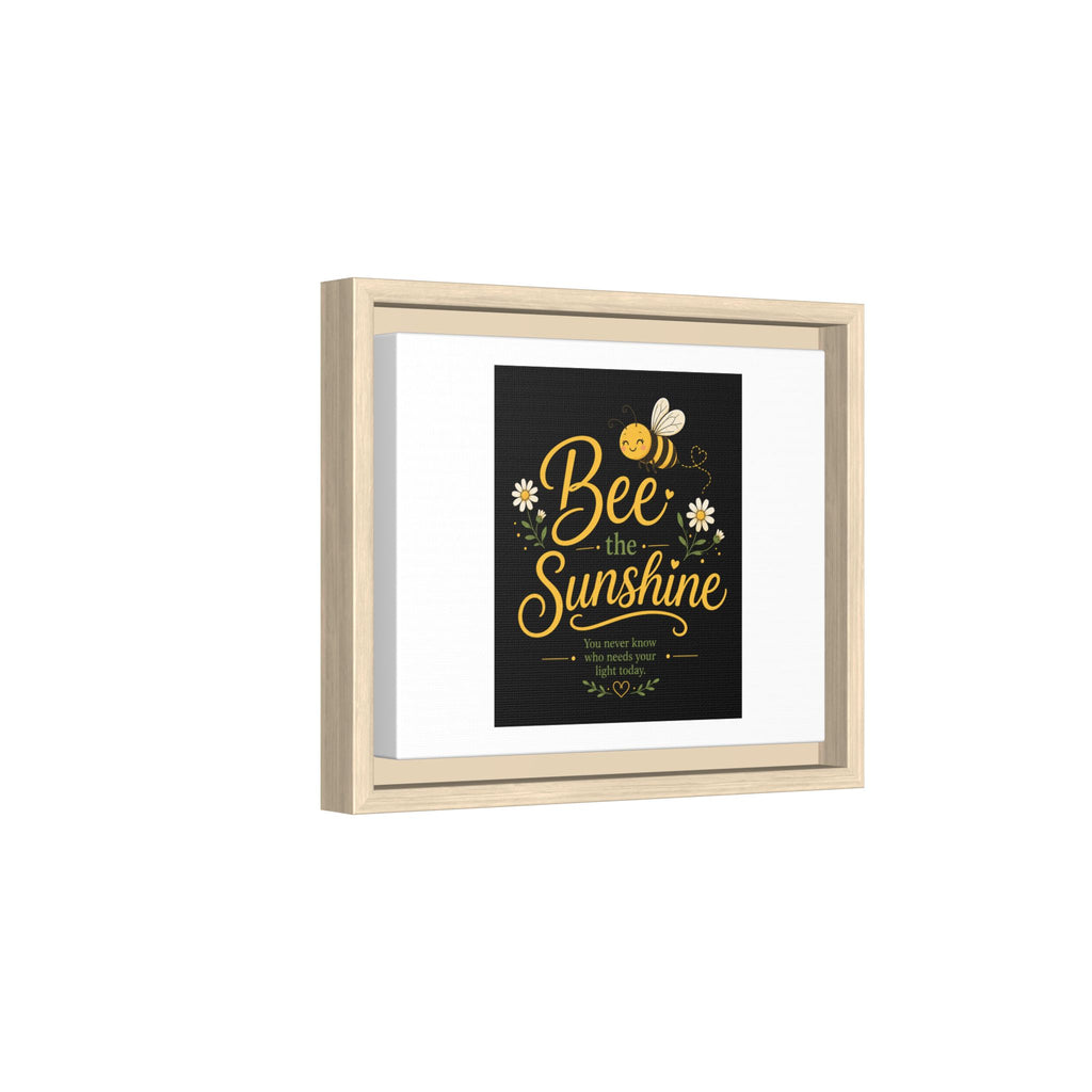 Framed Bee The Sunshine Matte Canvas Wall Art