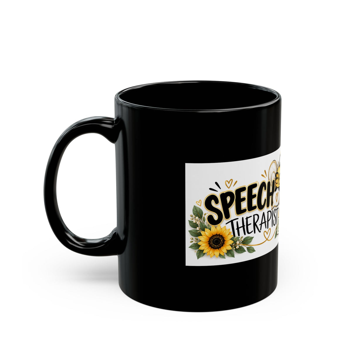 Speech Therapists Emoji-Black Coffee Mug