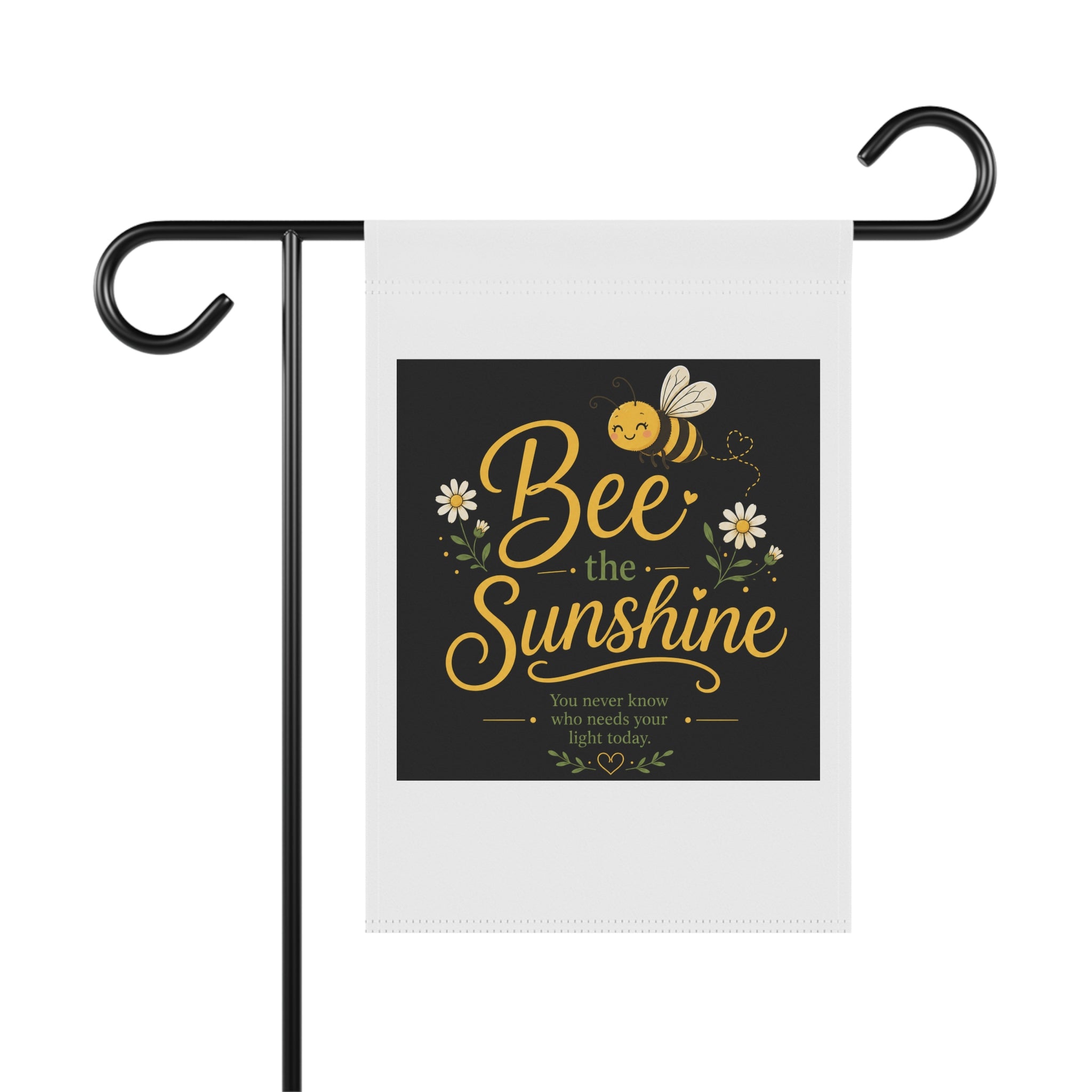 Bee the Sunshine Garden Flag — Cute Bumblebee Welcome Banner for Yard & Porch