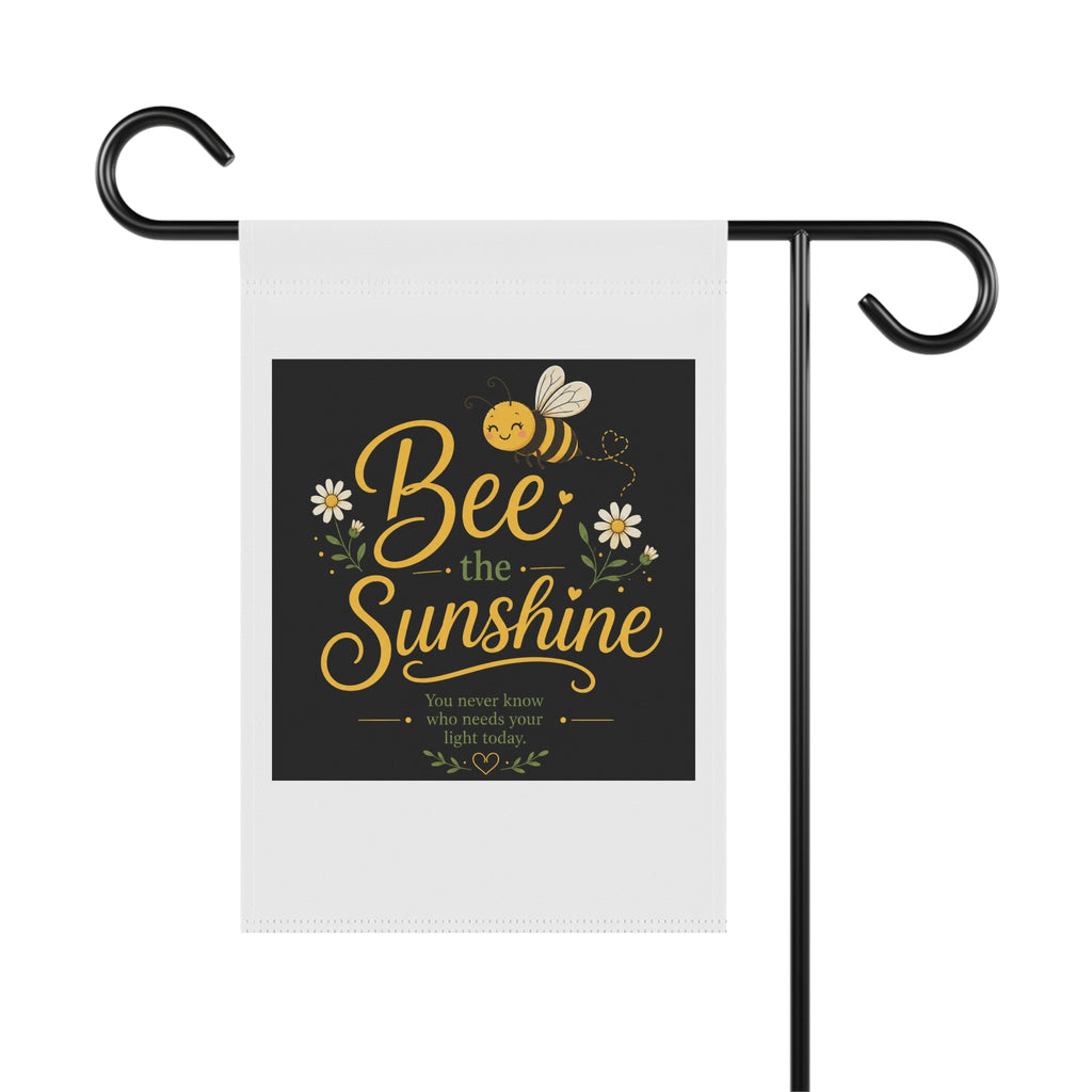 Bee the Sunshine Garden Flag — Cute Bumblebee Welcome Banner for Yard & Porch