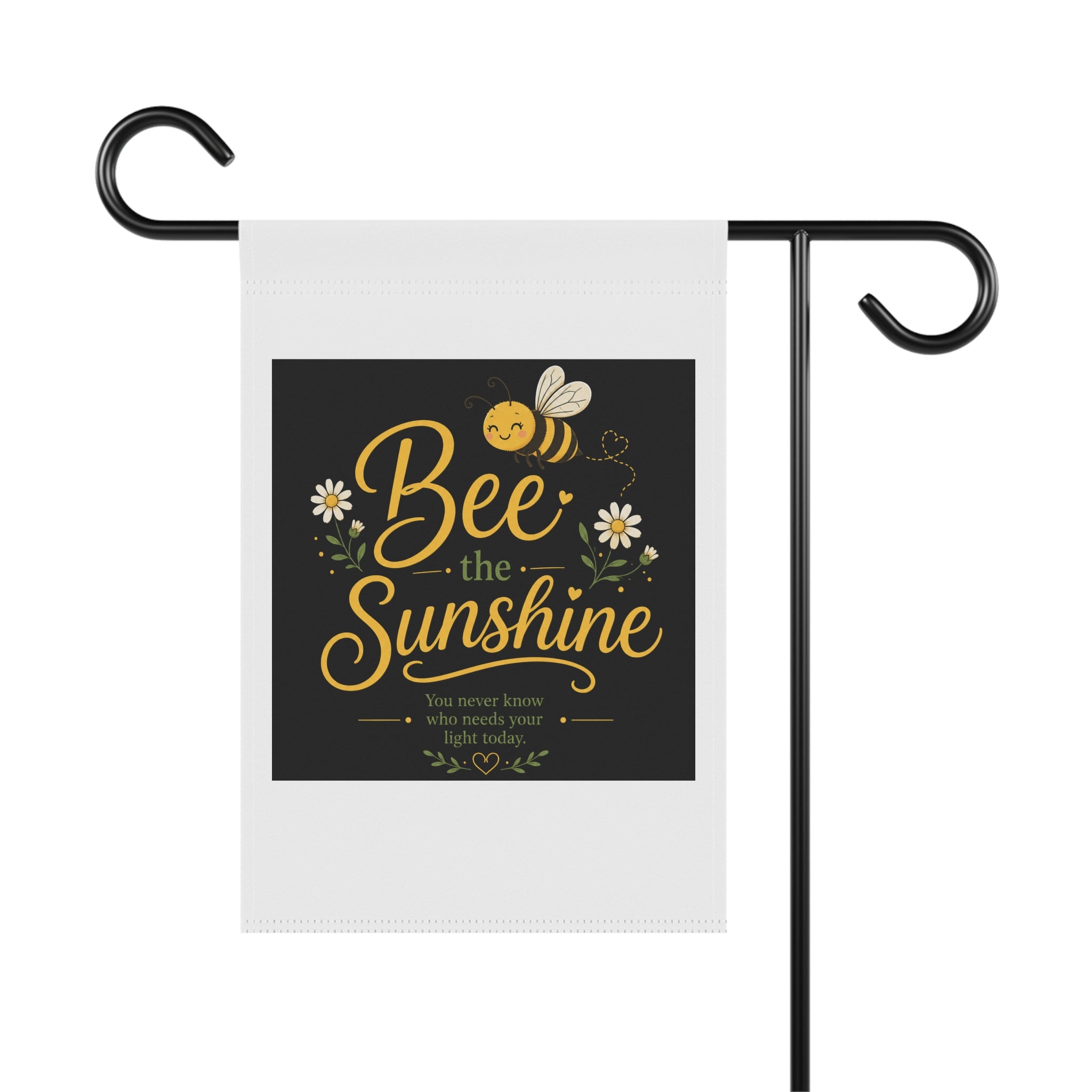 Bee the Sunshine Garden Flag — Cute Bumblebee Welcome Banner for Yard & Porch