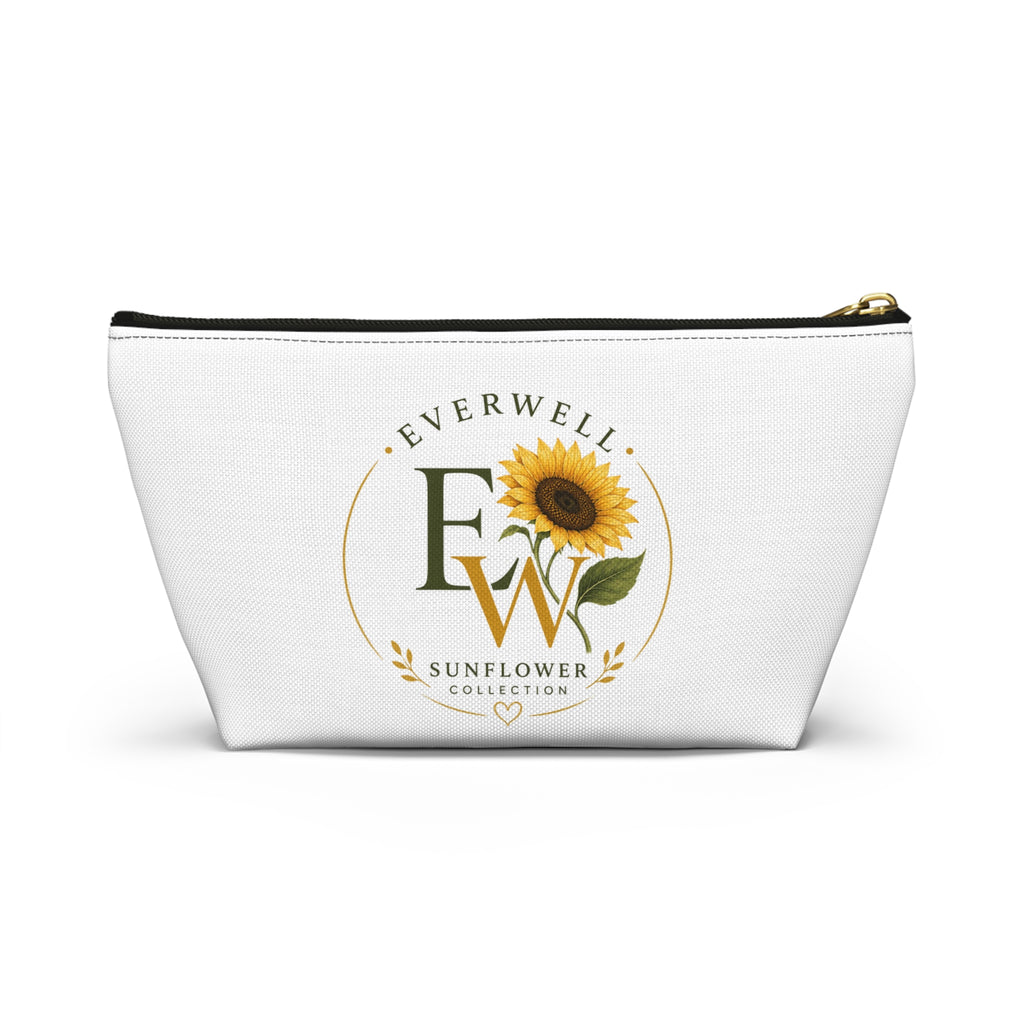 Bloom Where You Are Planted Sunflower Accessory Pouch