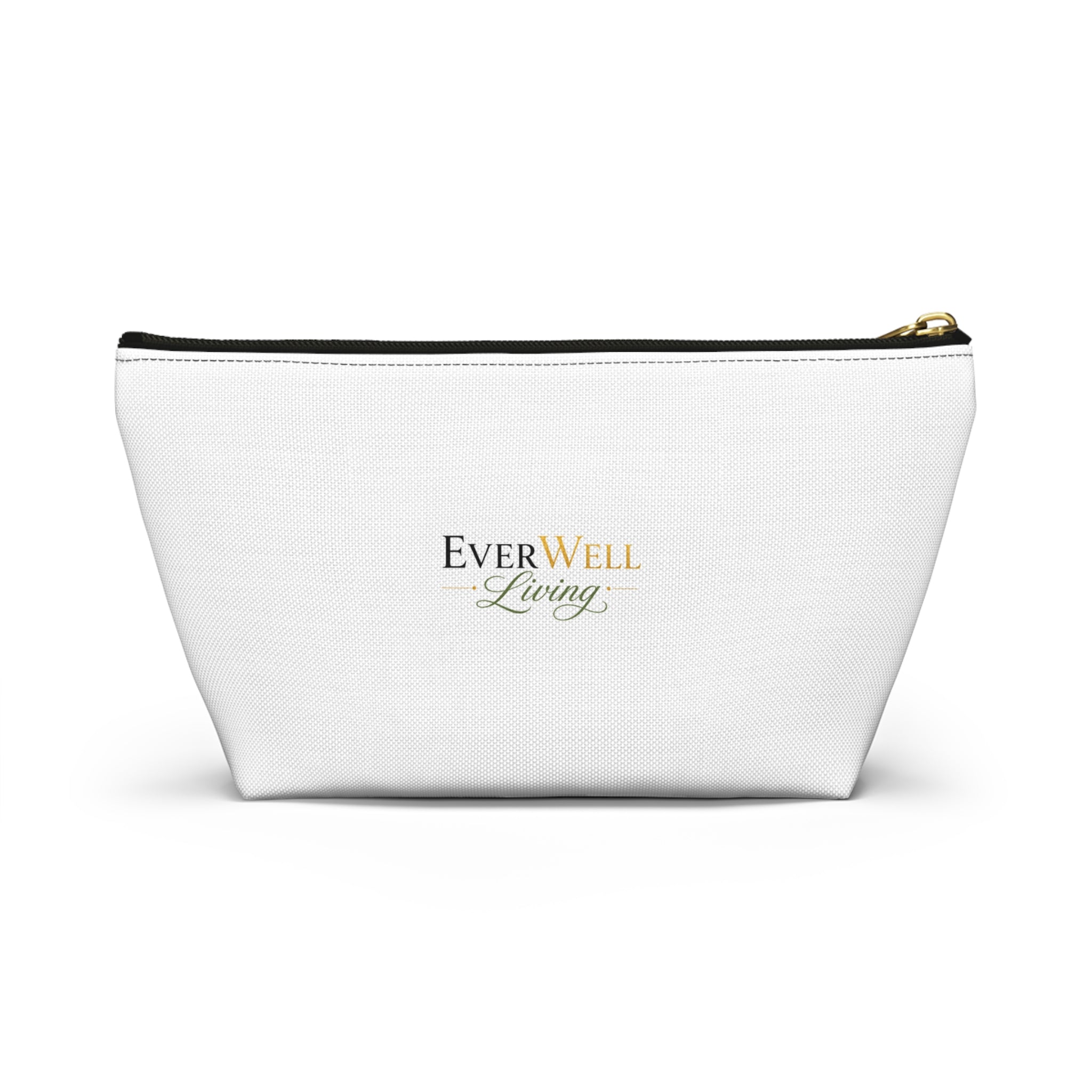 Bee Kind Floral Accessory Pouch — Zip Makeup Bag with T-Bottom