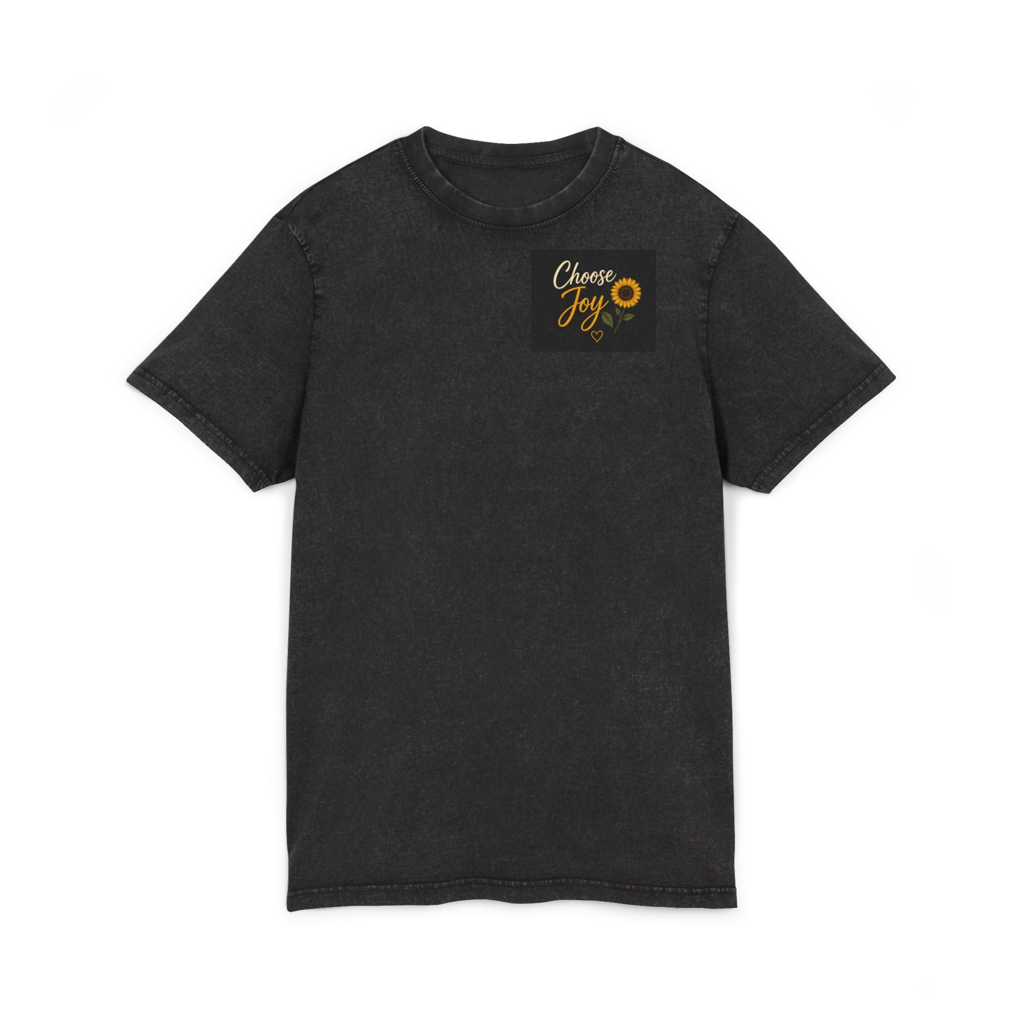Choose Joy Sunflower Acid Wash Tee
