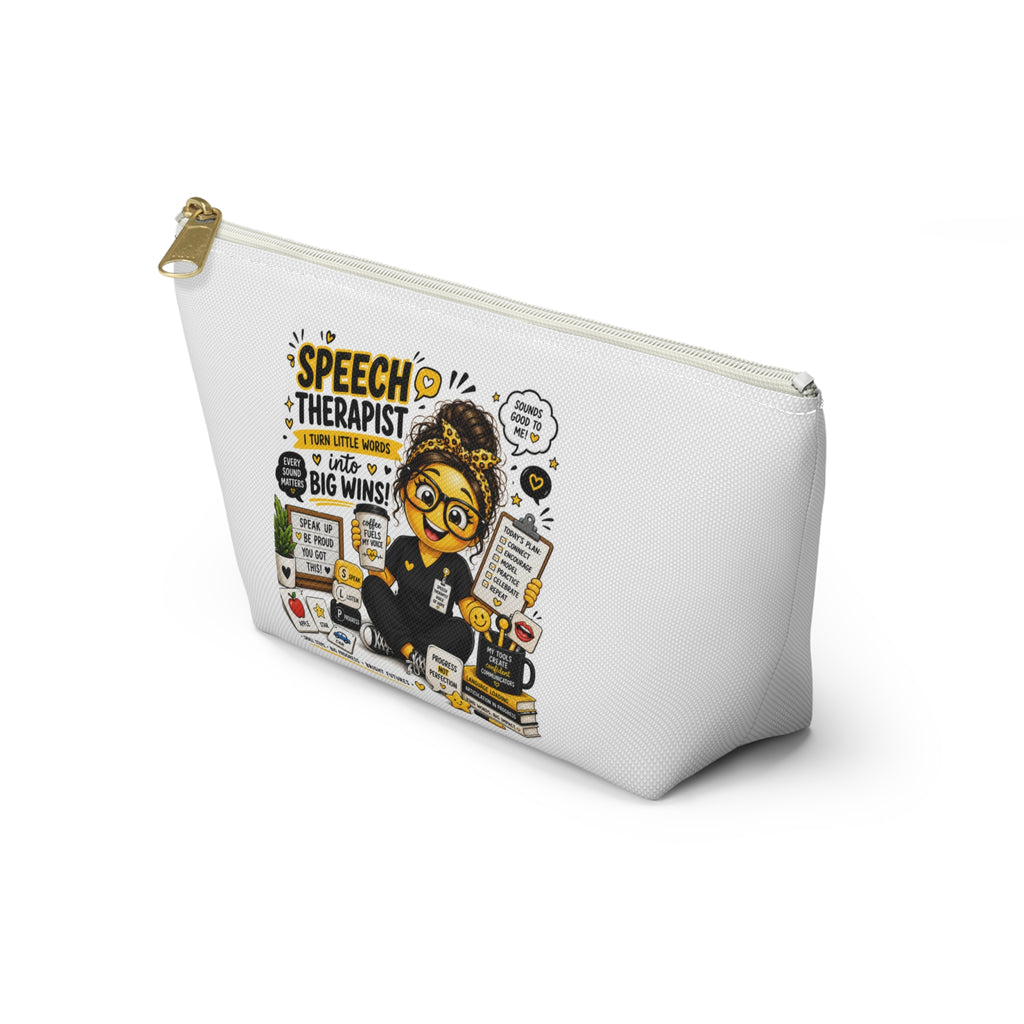 Speech Therapist Emoji Make up Bag