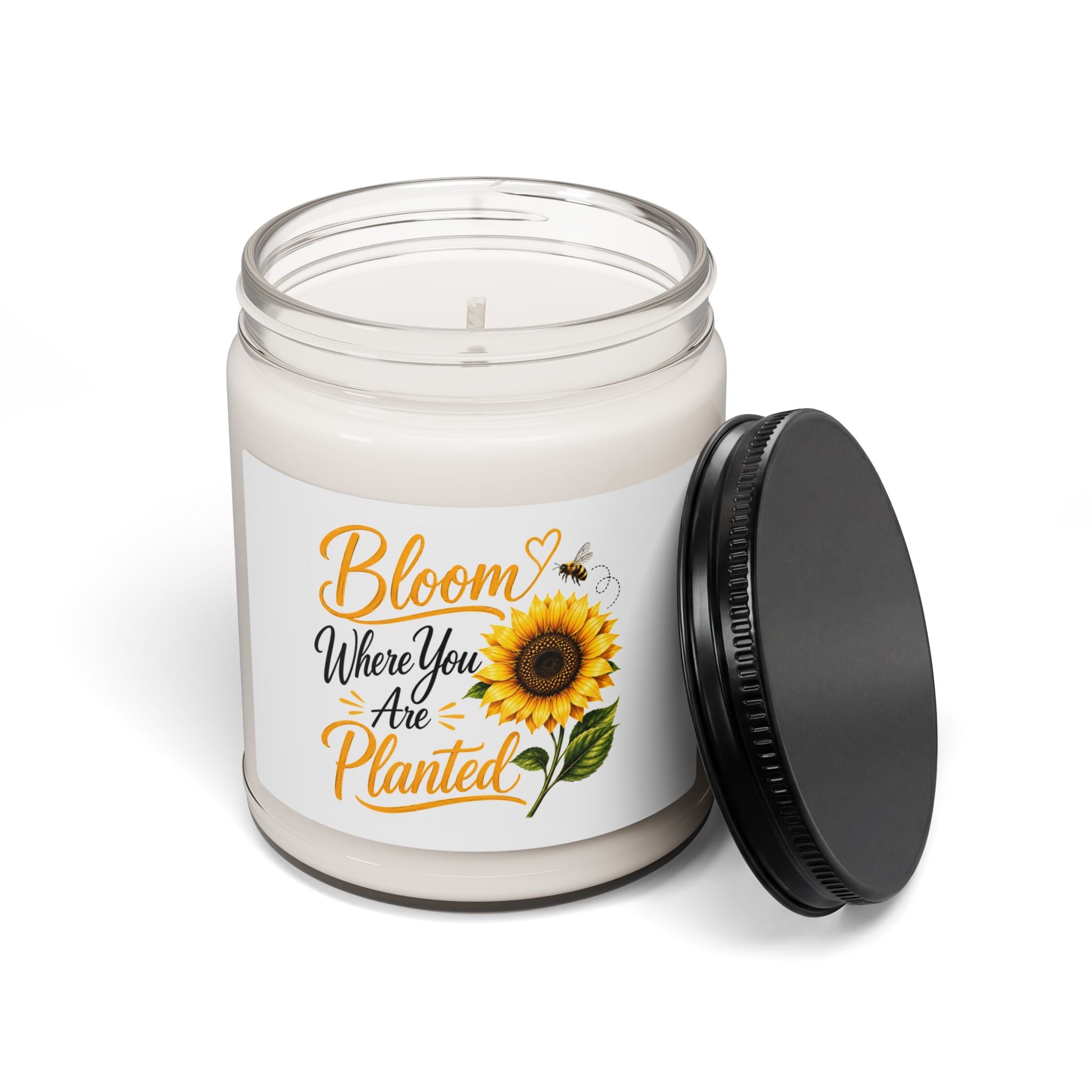 Bloom Where You Are Planted - Sunflower Scented Soy Candle (9oz)