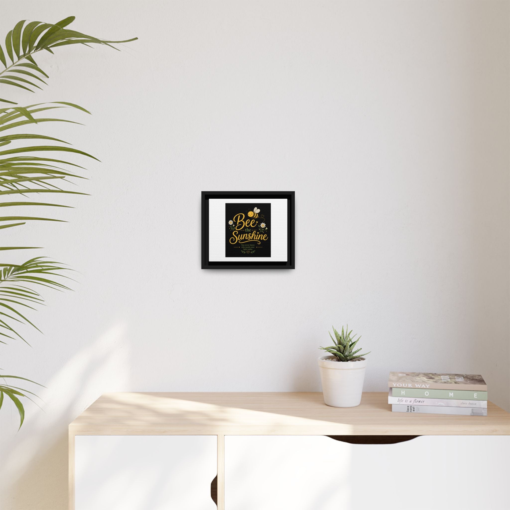 Framed Bee The Sunshine Matte Canvas Wall Art