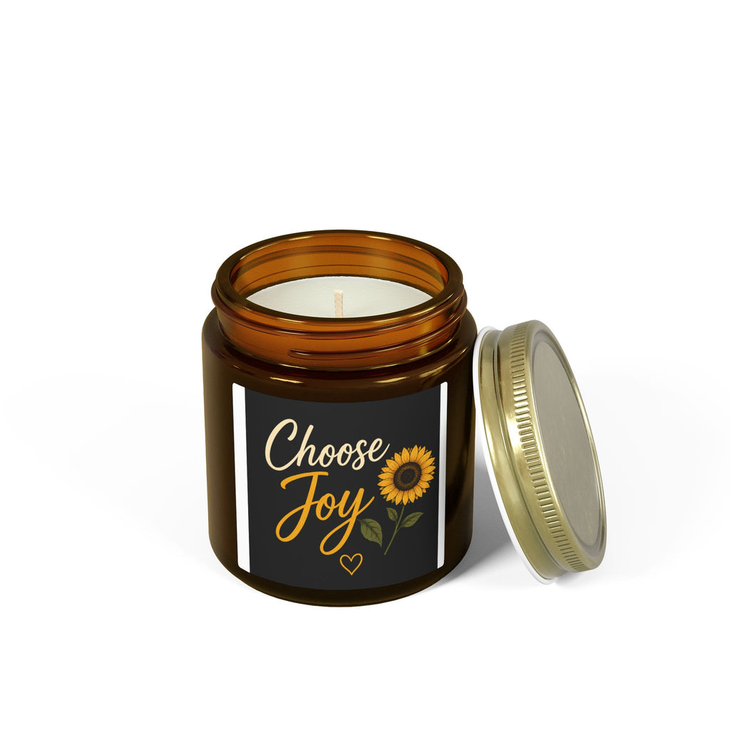 Choose Joy Sunflower Scented Candle — Coconut Apricot Wax (4oz & 9oz)