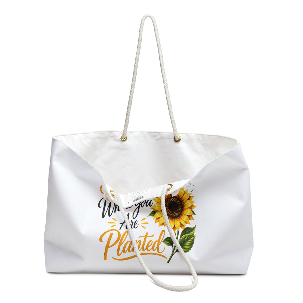 Sunflower "Bloom Where You Are Planted" Weekender Bag
