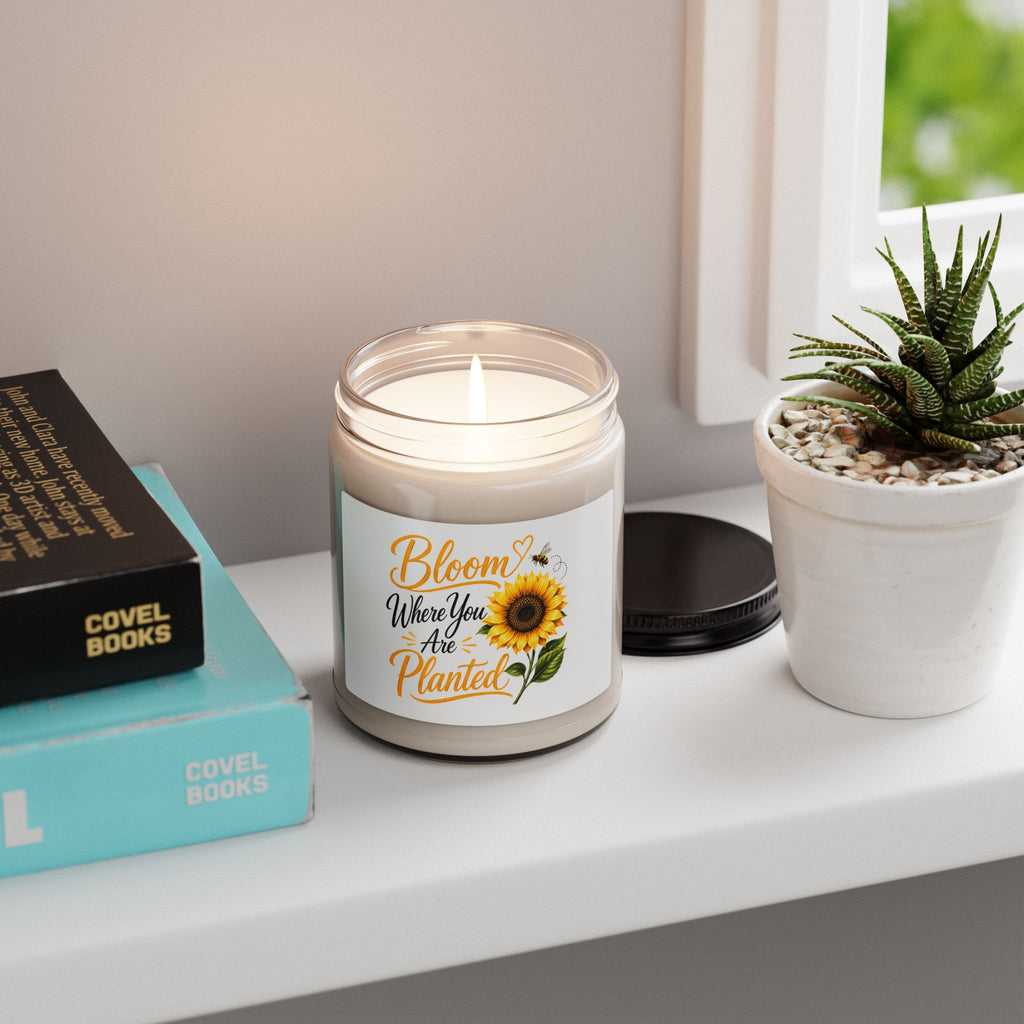 Bloom Where You Are Planted - Sunflower Scented Soy Candle (9oz)