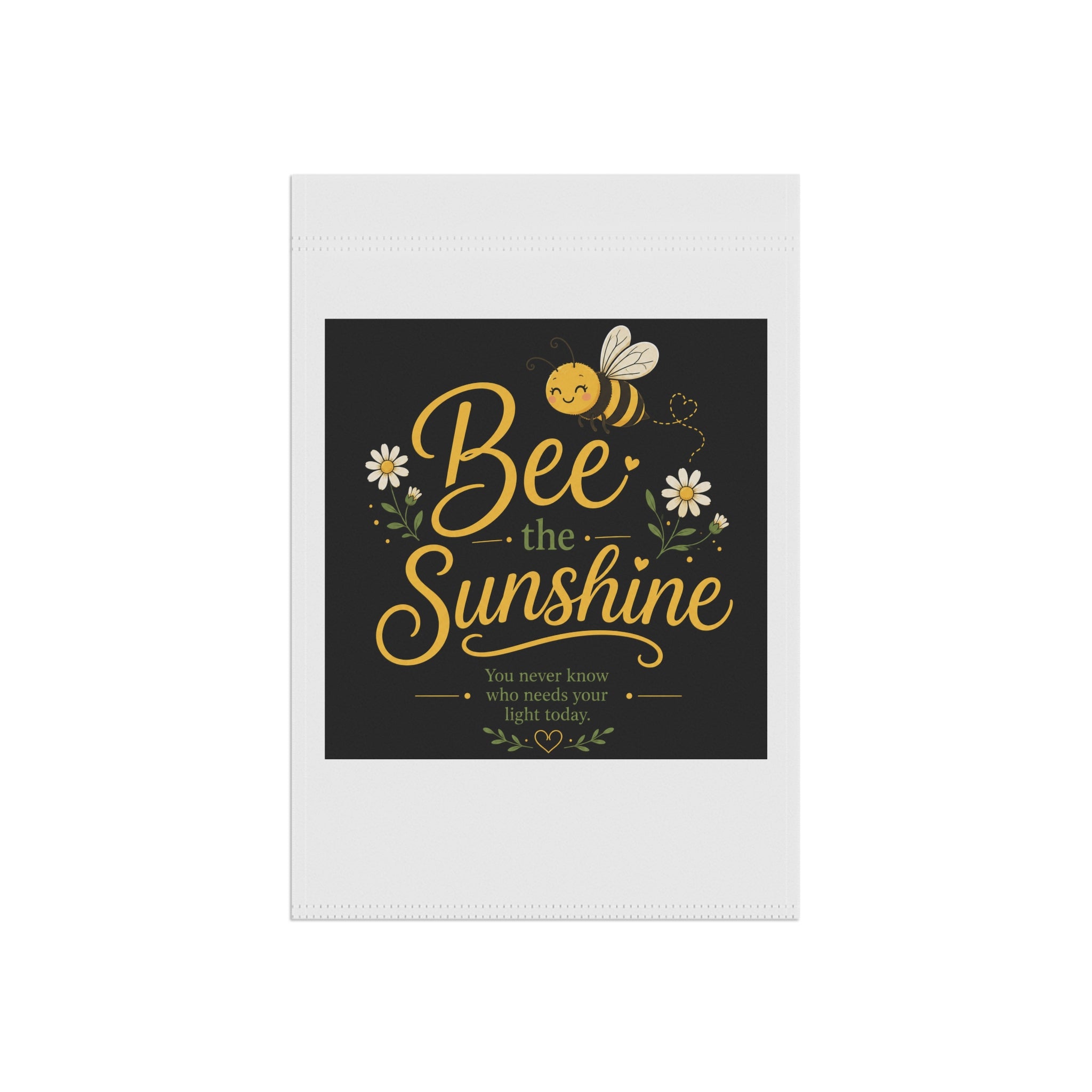 Bee the Sunshine Garden Flag — Cute Bumblebee Welcome Banner for Yard & Porch