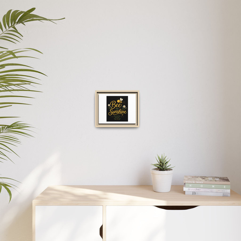 Framed Bee The Sunshine Matte Canvas Wall Art