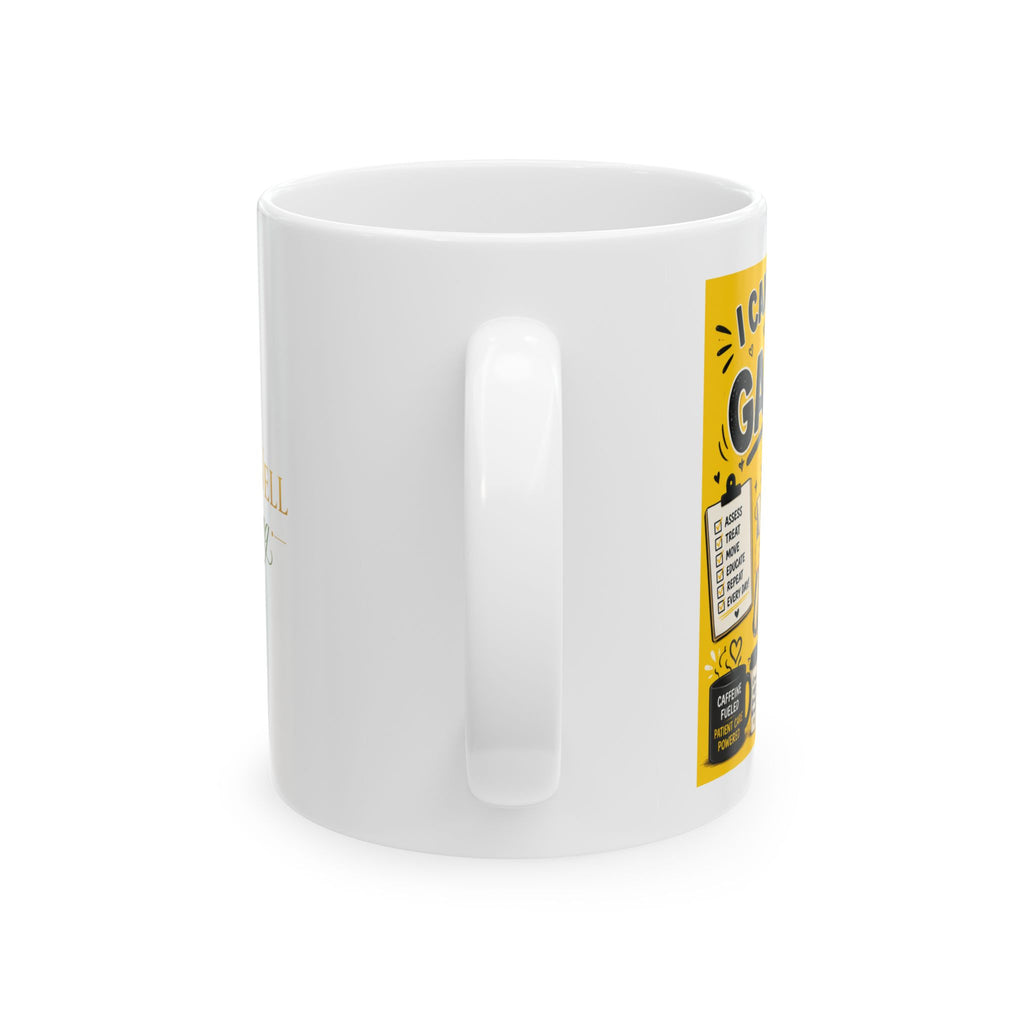 I Can't Fix this with a Gait Belt-Emoji White coffee Mug