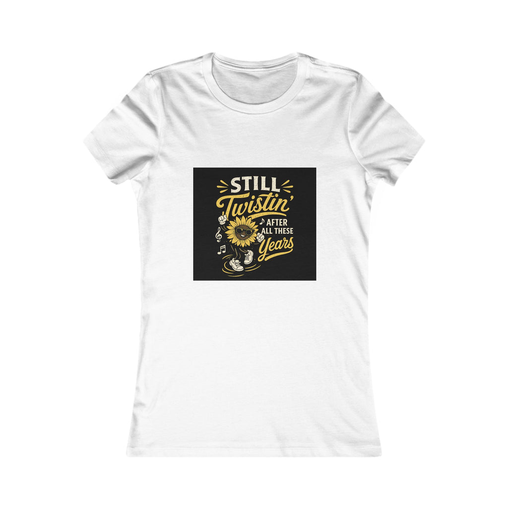 "Still Twistin' After All These Years" Vintage Sunflower Graphic Women’s Tee