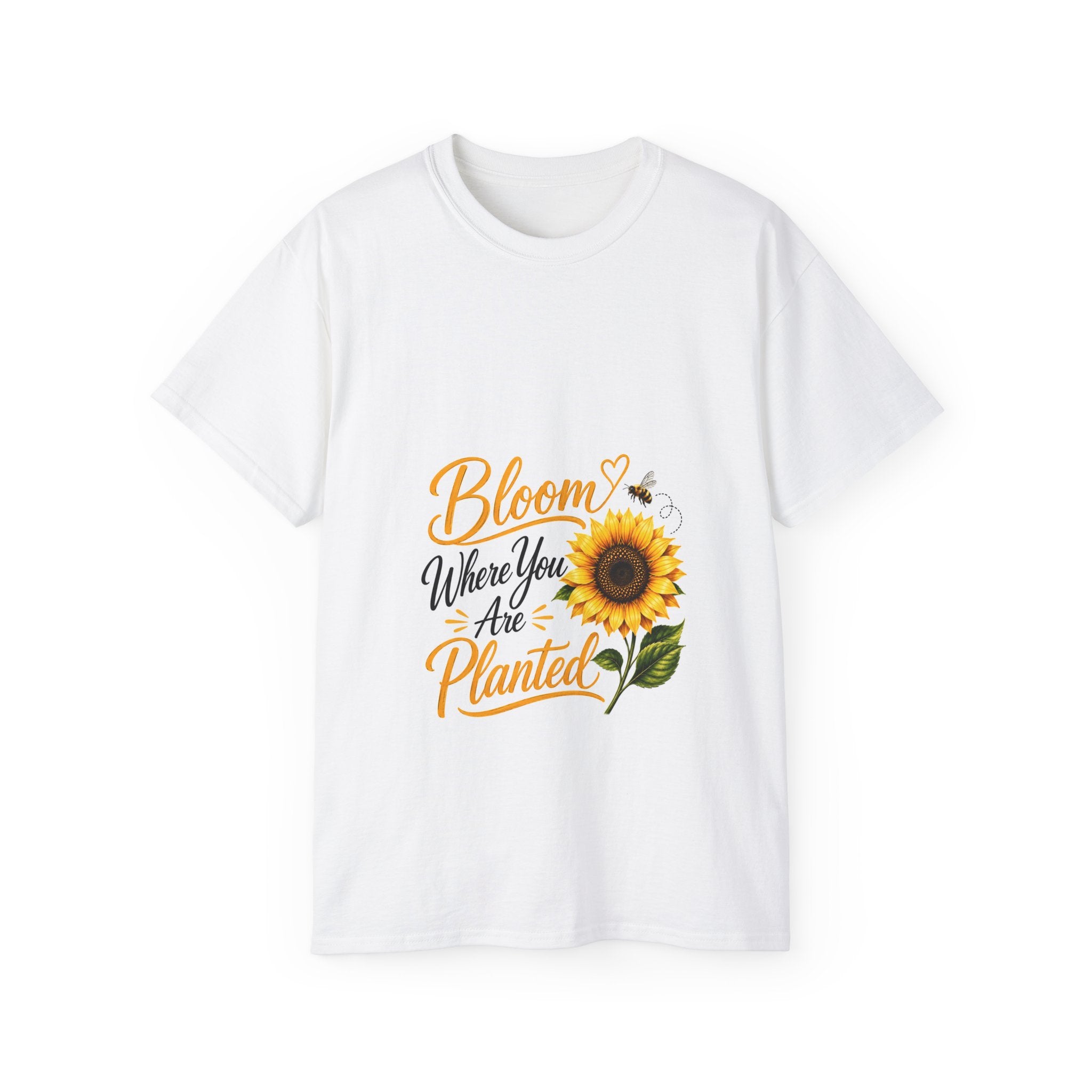 Bloom Where You Are Planted Sunflower Tee