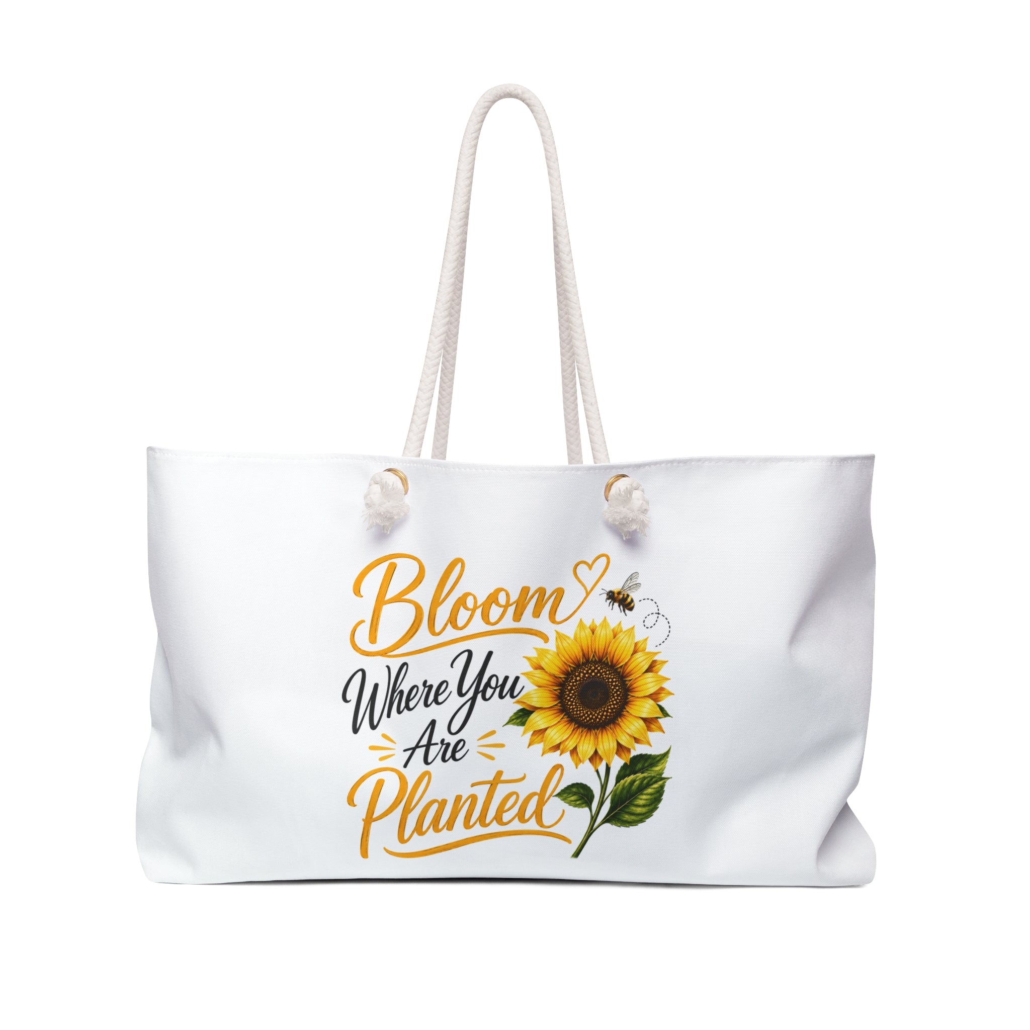 Sunflower "Bloom Where You Are Planted" Weekender Bag