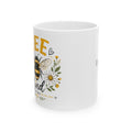 Bee Kind Ceramic Mug — Floral Bee Coffee Cup (11oz, 15oz)