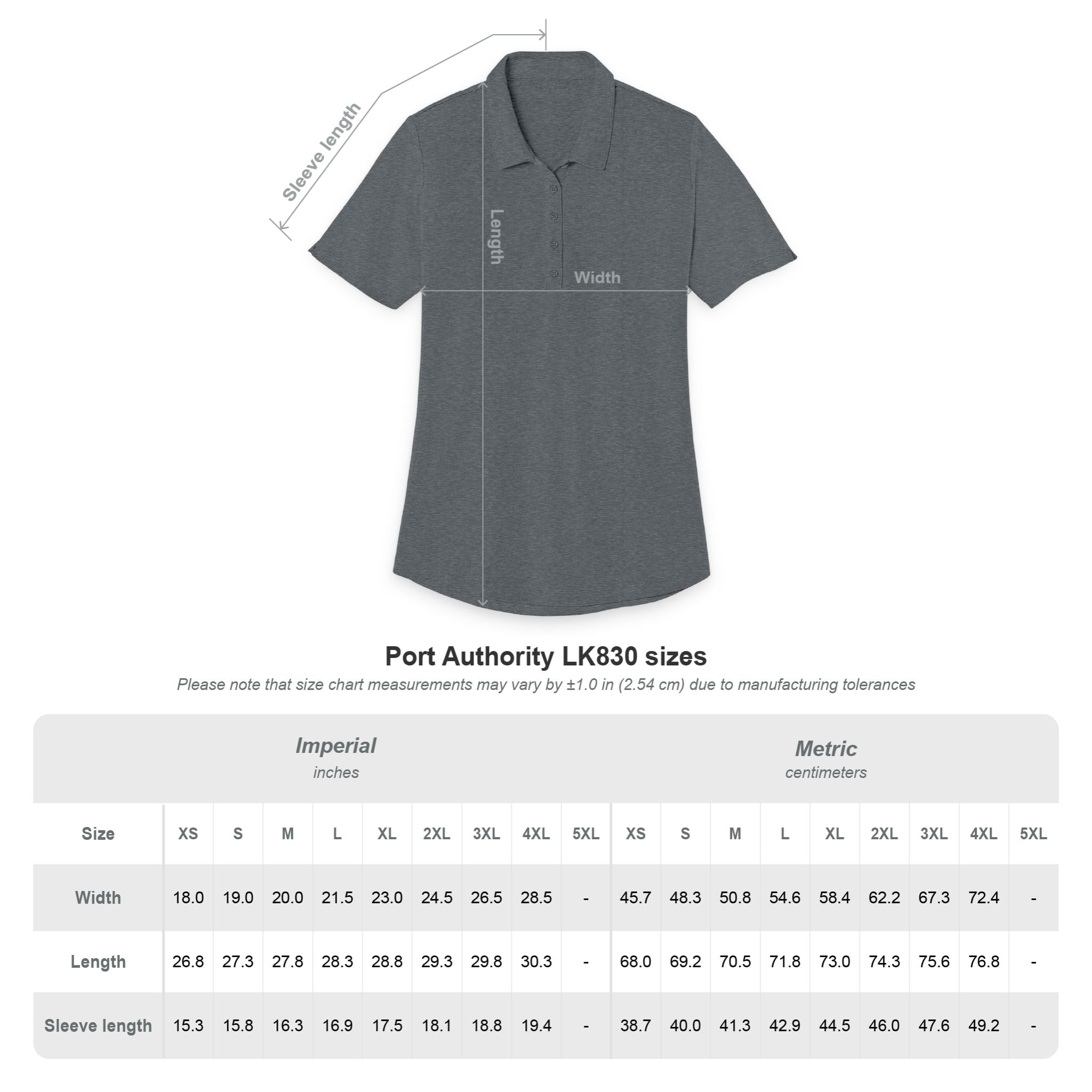 Ladies Polo — 'Smile' Sunflower Pocket Graphic
