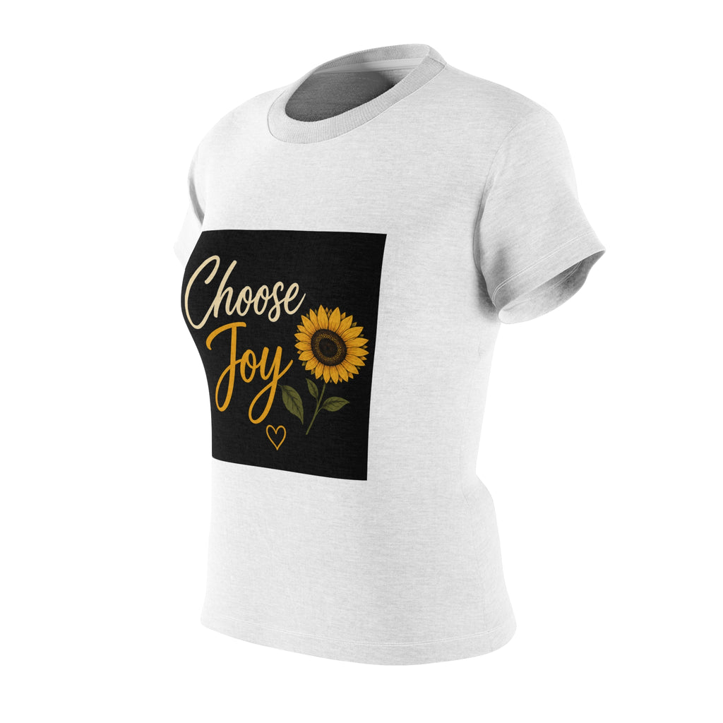 Choose Joy Sunflower Tee — Women's Inspirational Graphic T-Shirt