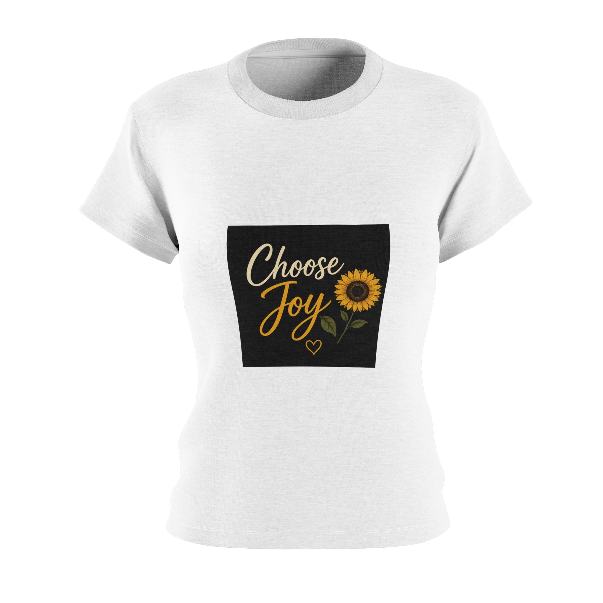 Choose Joy Sunflower Tee — Women's Inspirational Floral Shirt