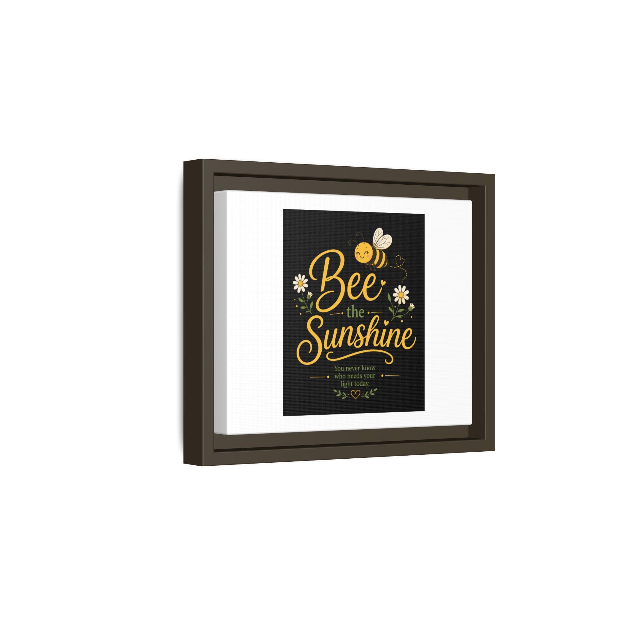 Framed Bee The Sunshine Matte Canvas Wall Art