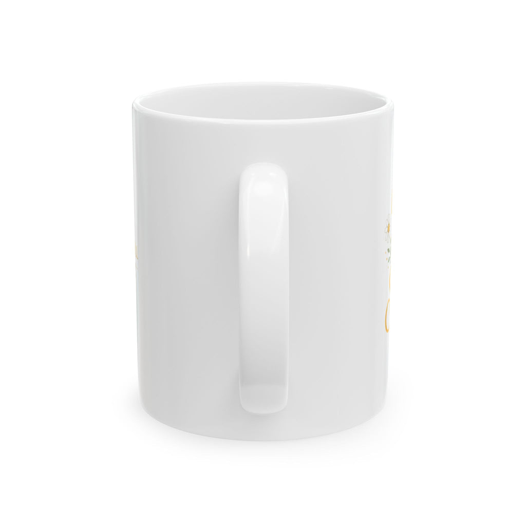 Bee Sunshine Ceramic Mug — Cute Floral "Bee the Sunshine" Coffee Cup (11oz/15oz)