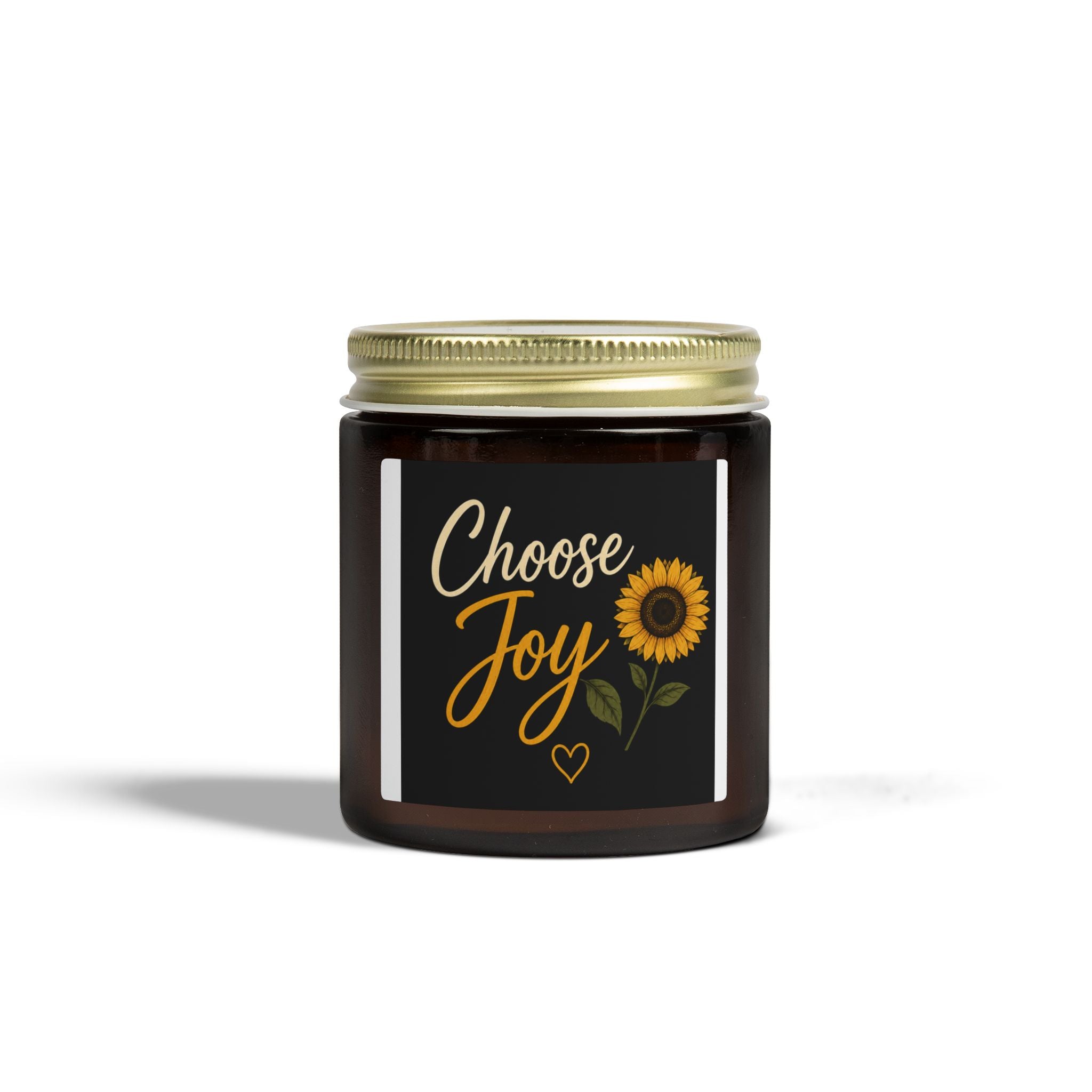Choose Joy Sunflower Scented Candle — Coconut Apricot Wax (4oz & 9oz)