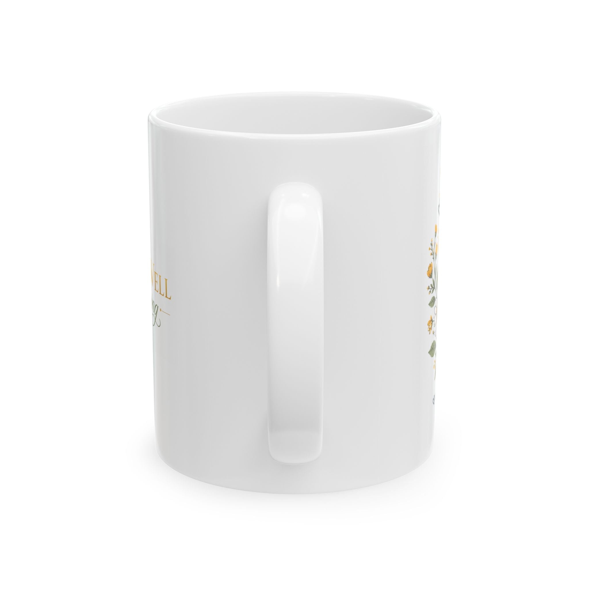 Bee Kind Ceramic Mug — Floral Bee Coffee Cup (11oz, 15oz)