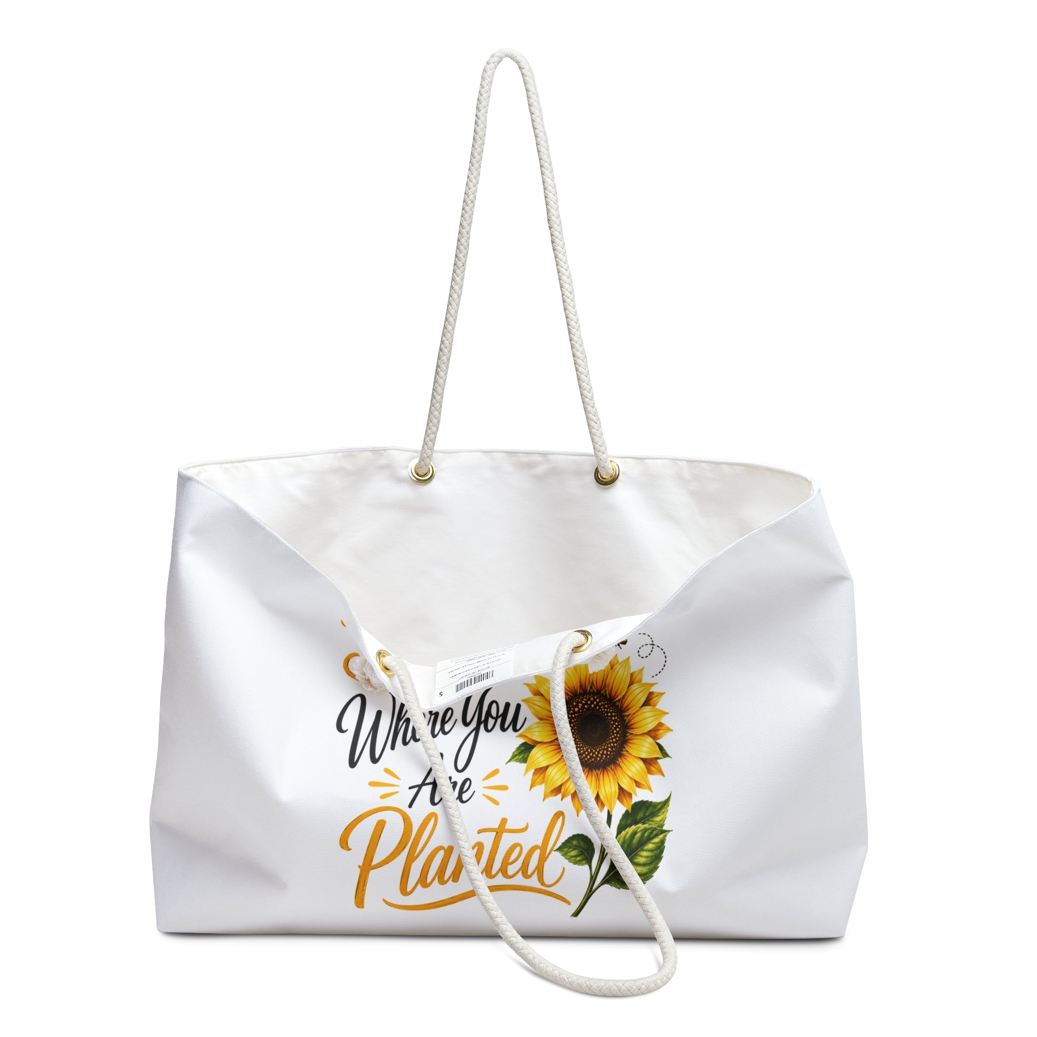 Sunflower "Bloom Where You Are Planted" Weekender Bag