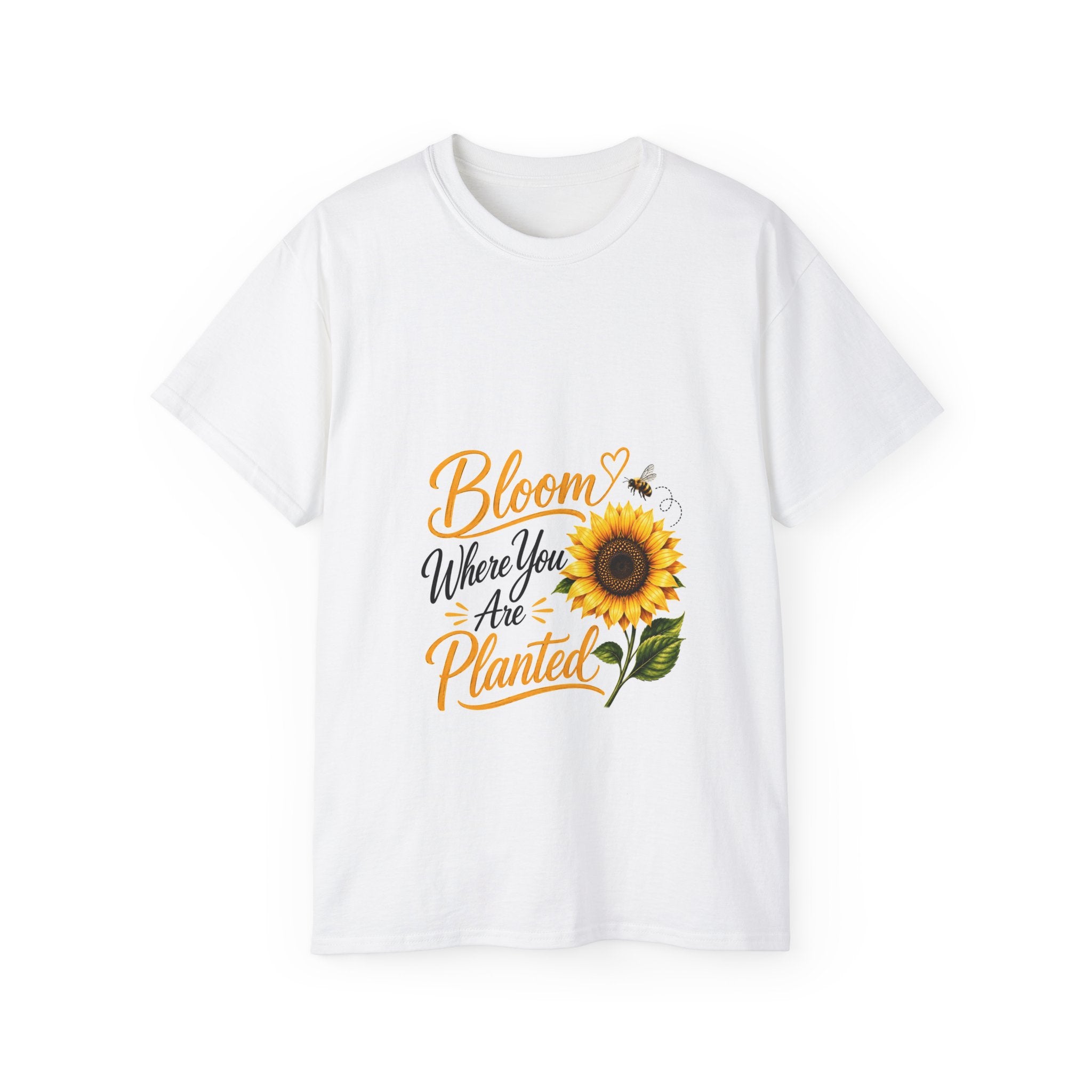 Bloom Where You Are Planted Sunflower Tee