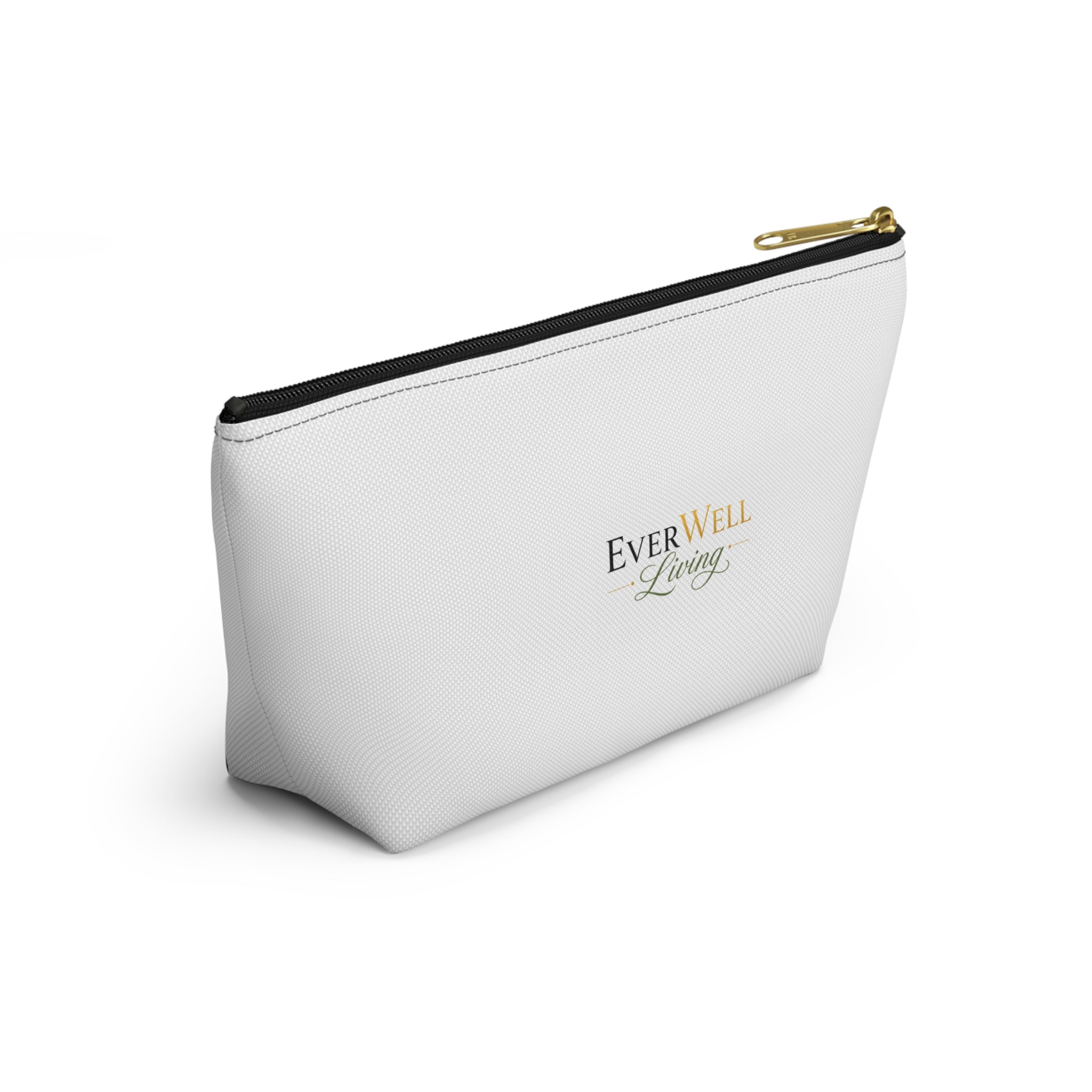 Bee Kind Floral Accessory Pouch — Zip Makeup Bag with T-Bottom