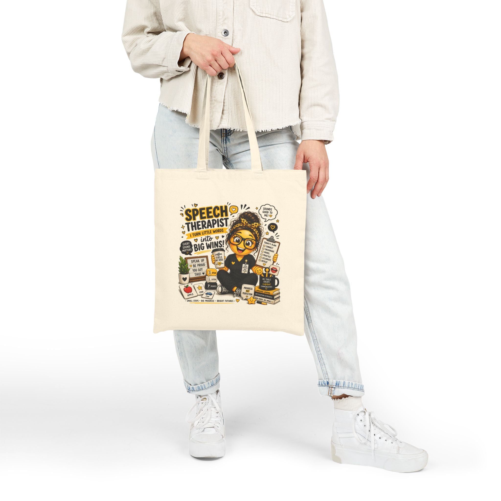 Speech Therapist Emoji-Canvas Tote