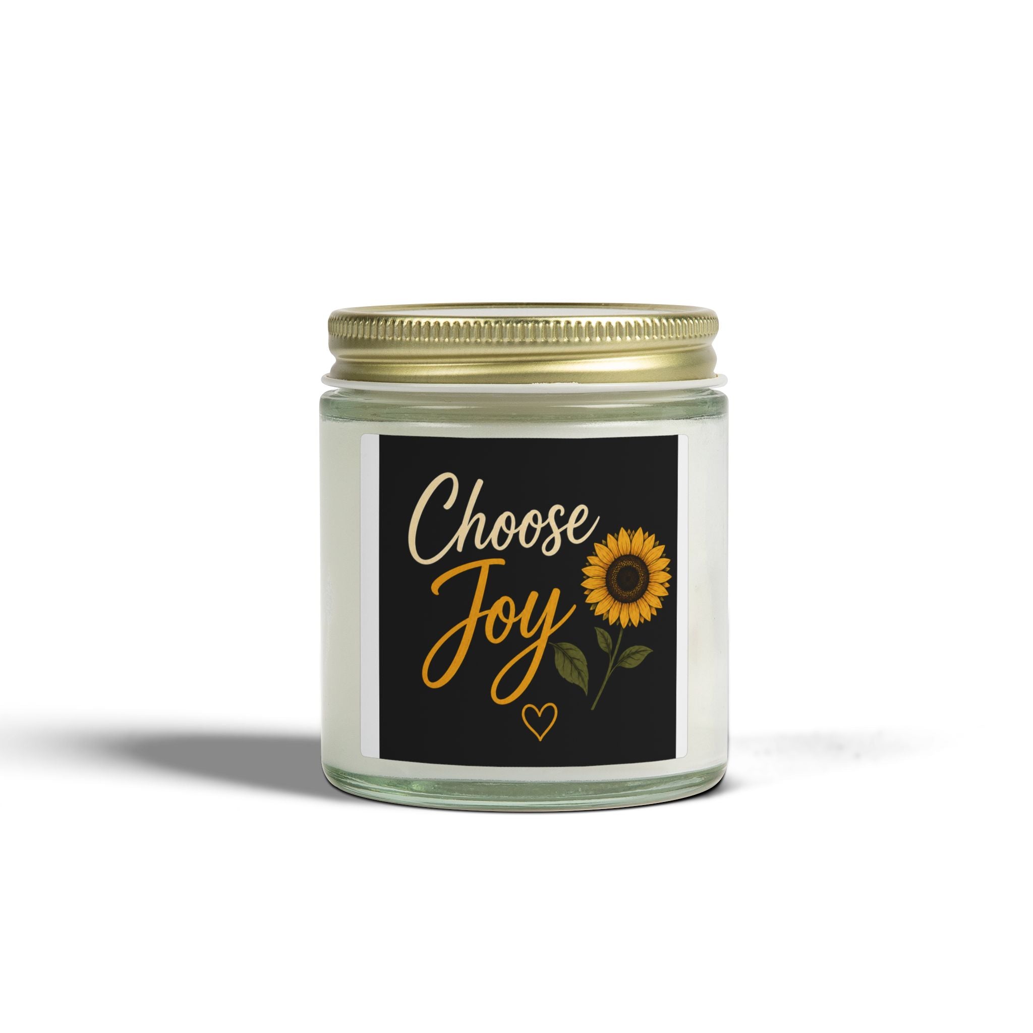 Choose Joy Sunflower Scented Candle — Coconut Apricot Wax (4oz & 9oz)