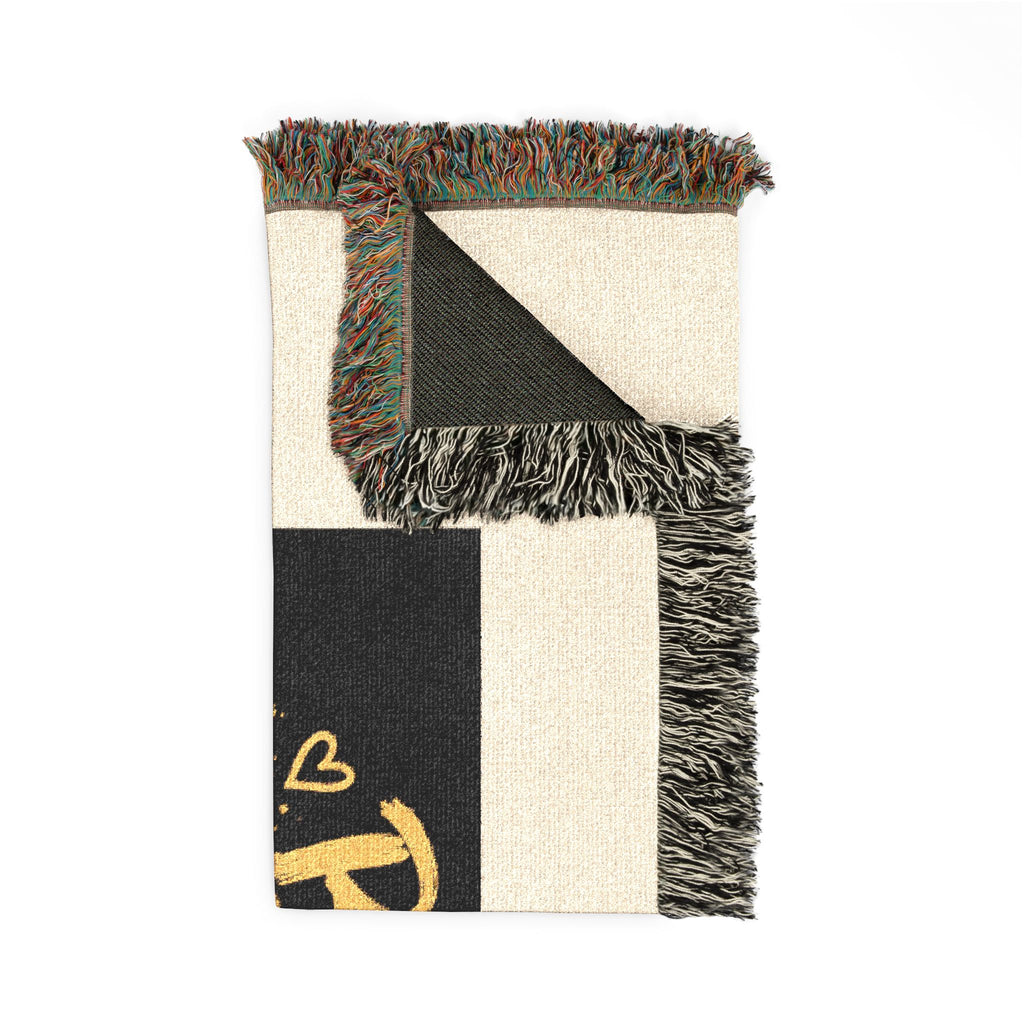 Bee Kind Woven Blanket – Floral Bee Throw for Cozy Home Décor