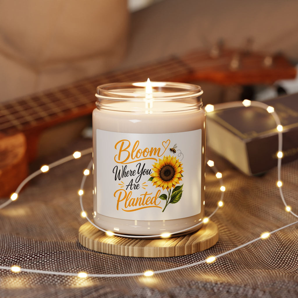 Bloom Where You Are Planted - Sunflower Scented Soy Candle (9oz)