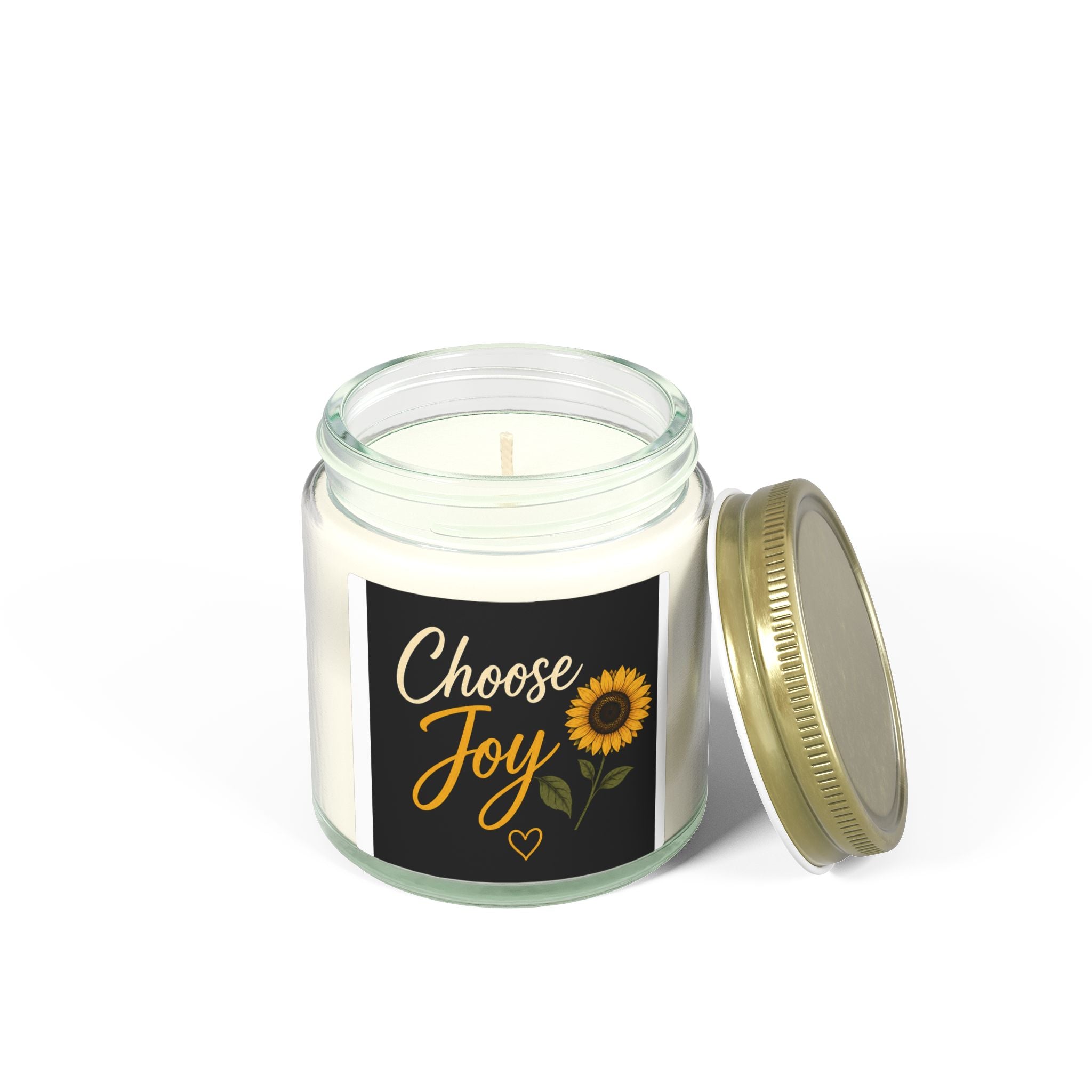 Choose Joy Sunflower Scented Candle — Coconut Apricot Wax (4oz & 9oz)