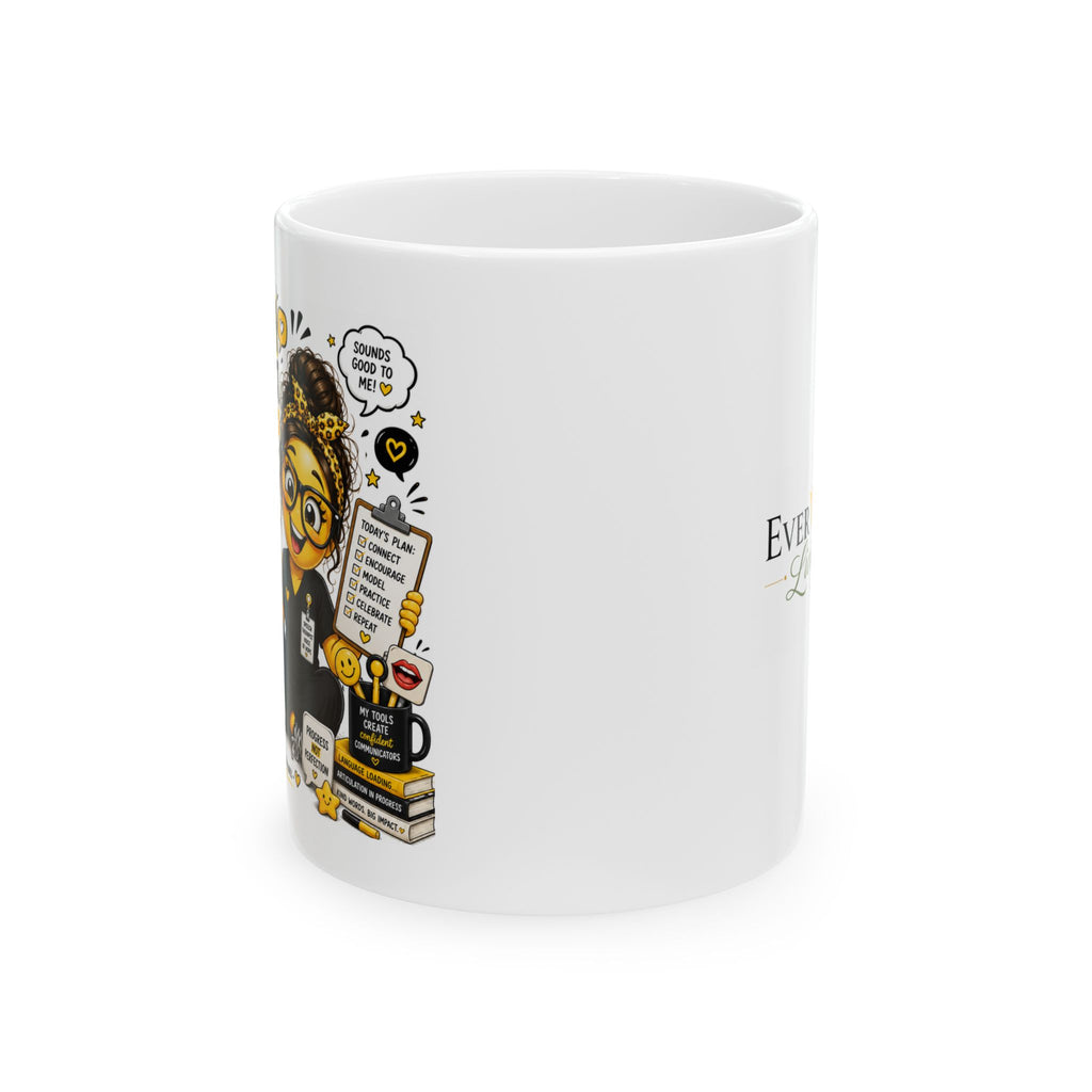 Speech Therapists Emoji-White Coffee Cup
