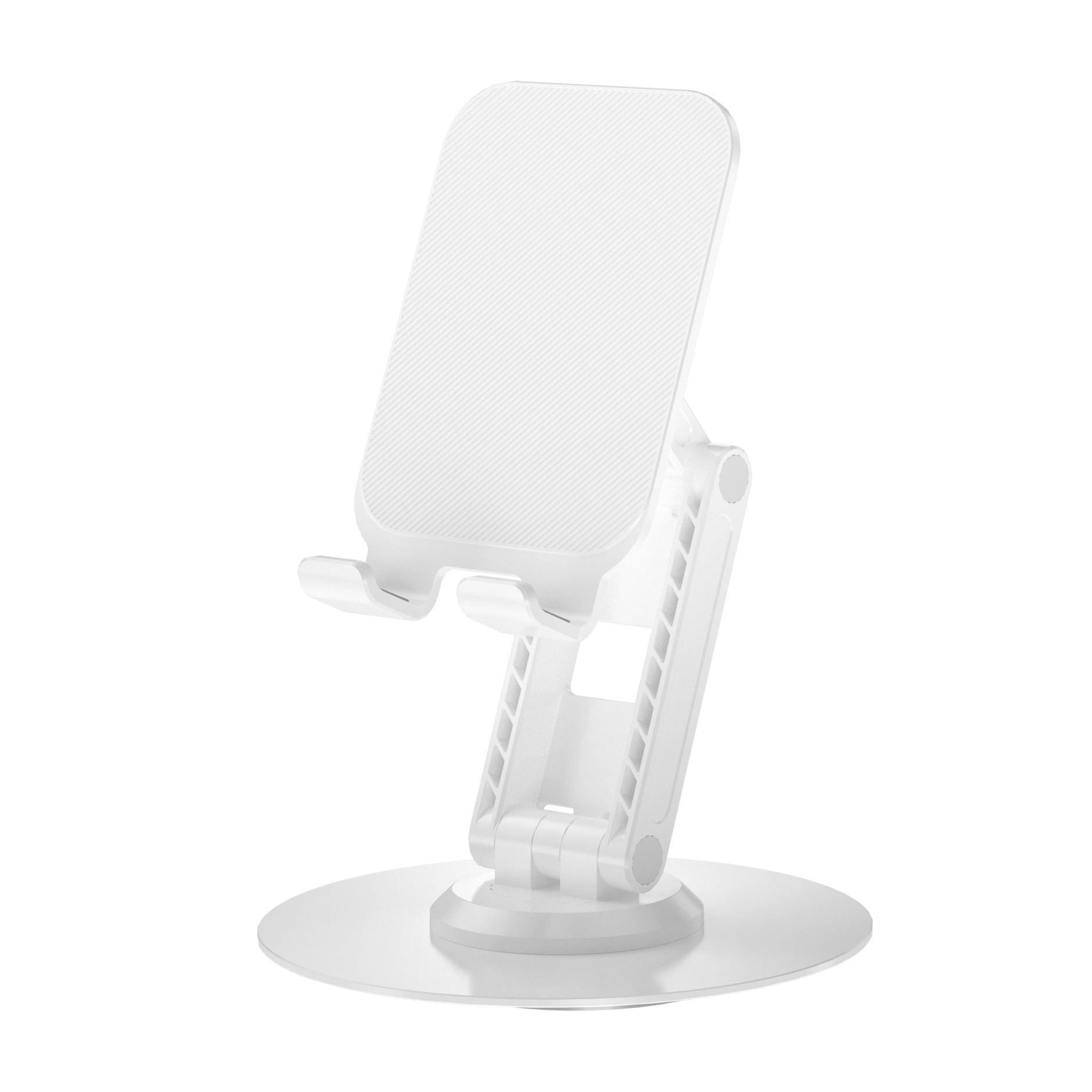 Metal rotating mobile phone holder customized 360° biaxial adjustable folding desktop tablet holder
