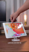 Metal rotating mobile phone holder customized 360° biaxial adjustable folding desktop tablet holder