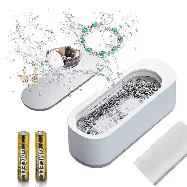 Portable Professional Ultrasonic Cleaning Rings/Necklaces/Watches/Dentures