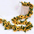 Sunflower Garland Flower Vine Wedding Floral Arch Decor Silk Artificial Flowers